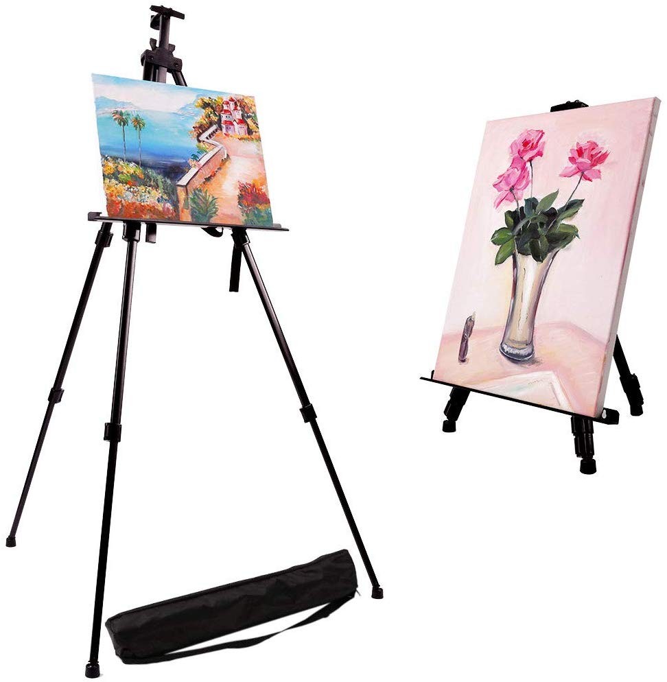 Trepied pentru sevalet pictura, inaltime reglabila 50-150 cm, husa inclusa - imagine 9